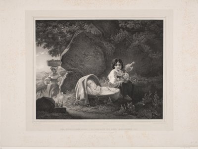 Italian Mother with Her Two Children by Ernst Meyer