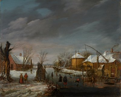 Winter Scene by Esaias I van de Velde