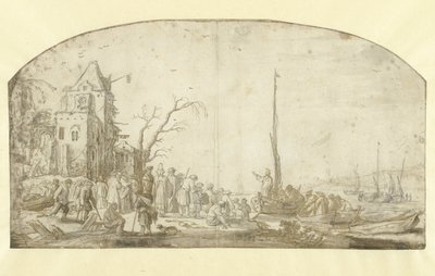 Christ Preaching from a Boat by Esaias van de Velde