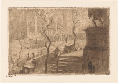 Trafalgar Square by Etha Fles (signed by artist)