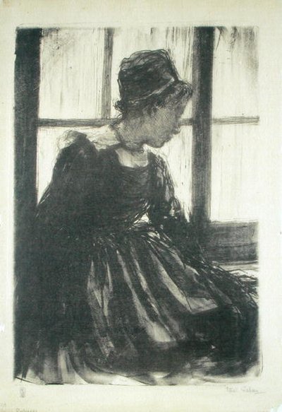 Young Breton Woman by Ethel Gabain