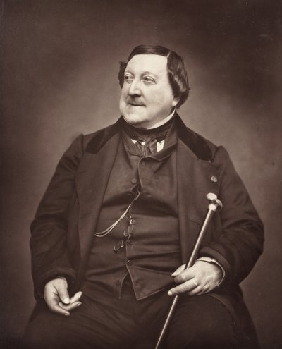 Gioachino Antonio Rossini, Italian composer by Etienne Carjat