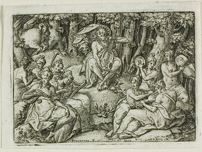 Apollo and the Muses by Etienne Delaune