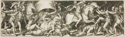 Battle of Cavaliers and Infantrymen by Etienne Delaune