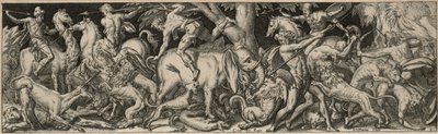 Combat of Men and Animals by Etienne Delaune