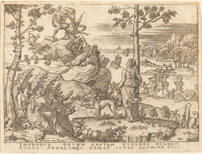 Orion Killed by Apollo by Etienne Delaune