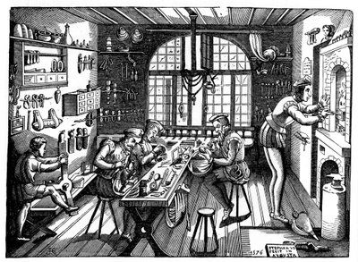 The studio of Etienne Delaune, 1576, 1870 by Etienne Delaune