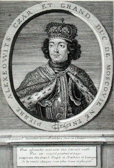 Peter I (1672-1725) by Etienne Jehandier Desrochers