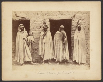 Falcons (Hooded) for Hunting Birds by Etienne Neurdein