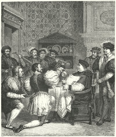 Cardinal Wolsey Being Entertained at Home by Etienne after Ronjat