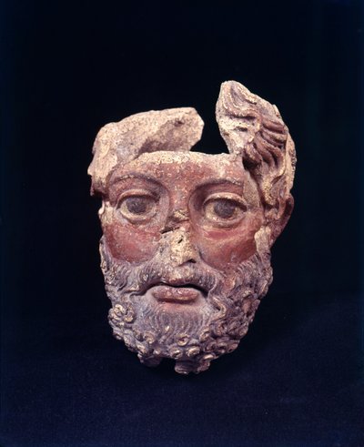 The head of Zeus from Falerii Veteres by Etruscan