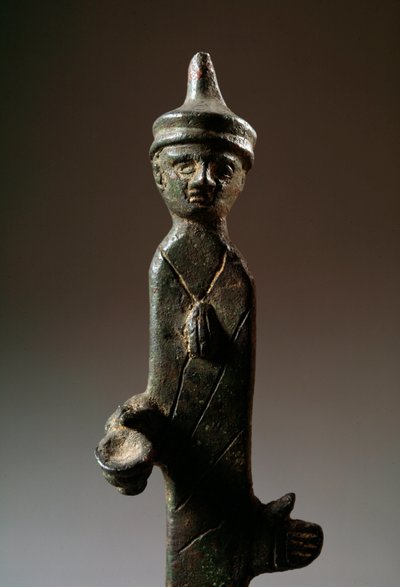 Haruspice, bronze sculpture, 3rd century BC by Etruscan Etruscan