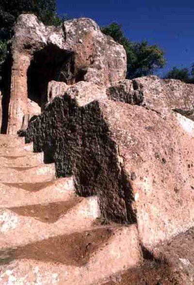 Remains of the Necropolis by Etruscan Etruscan