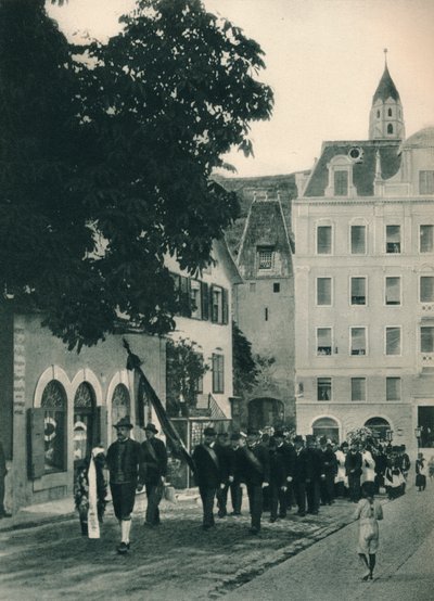 Funeral procession, Merano, South Tyrol, Italy by Eugen Poppel