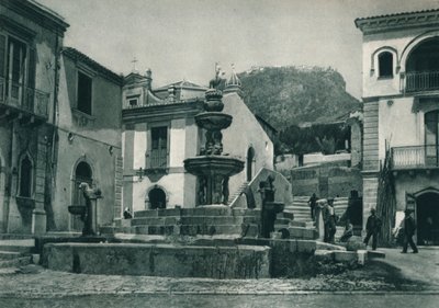 Public fountain, Taormina, Sicily, Italy by Eugen Poppel