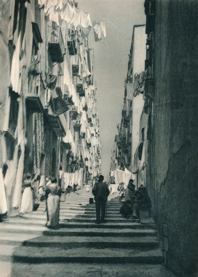 Street in the Suburbs, Naples, Italy, 1927 by Eugen Poppel