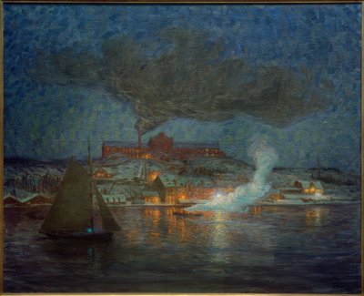 Oil Factory in Rökar by Eugen Prinz von Schweden