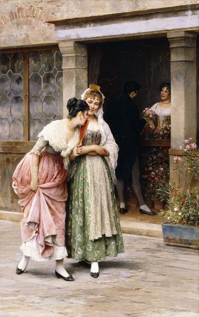 The Sunday Bouquet by Eugen von Blaas