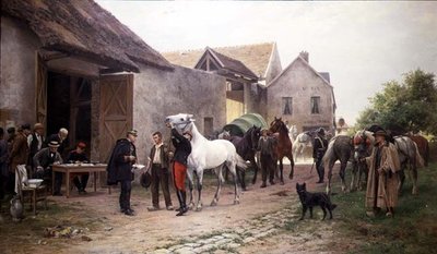 Conscription by Eugene Alexis Girardet