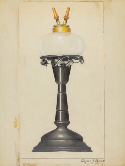 Camphene Lamp by Eugene Barrell
