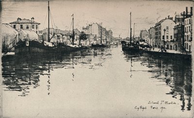 The Canal St Martin by Eugene Bejot