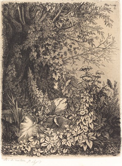 Burdock with Willow by Eugene Bléry