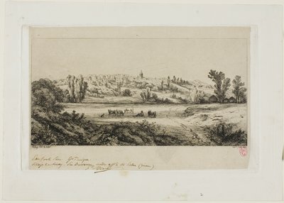 View of the Village of Limay by Eugene Bléry