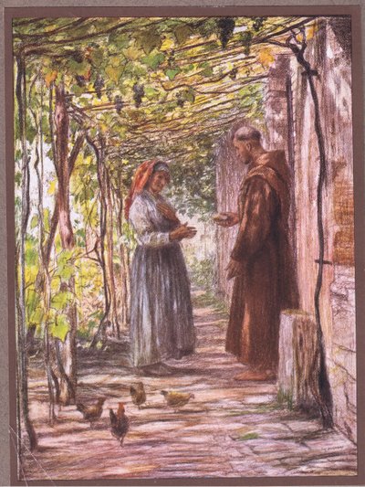 Friar Masseo is appointed doorkeeper by Eugene Burnand