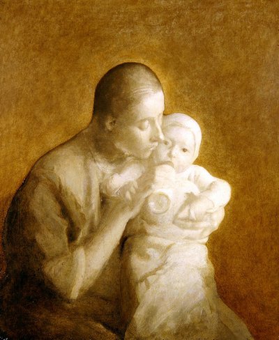 Mother and Child by Eugène Carrière