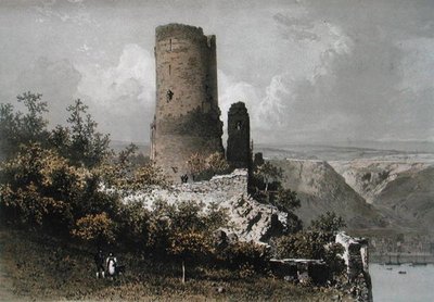The Cat Tower, Rhine Valley by Eugene Ciceri