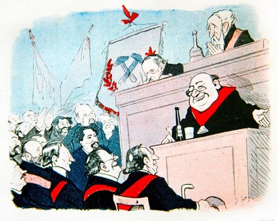 Freemasons at the Radical Congress by Eugene Cottin