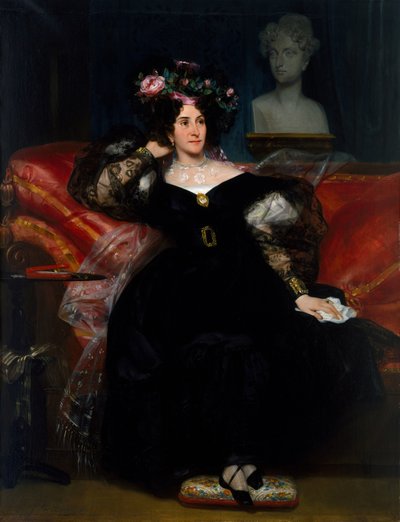 Portrait of Madame Jules-Antoine Droz by Eugene Deveria