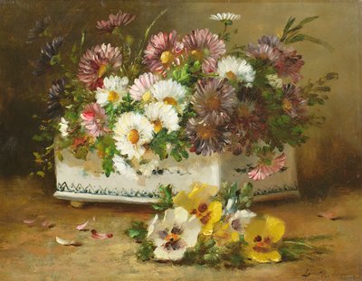 Still Life of Flowers by Eugene Henri Cauchois