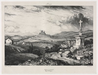 Château de Larderole by Eugene Isabey