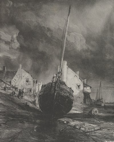 Memory of Saint-Valéry-sur-Somme, 1833 by Eugene Isabey