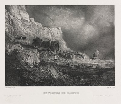 Six Marines: Environs of Dieppe by Eugene Isabey