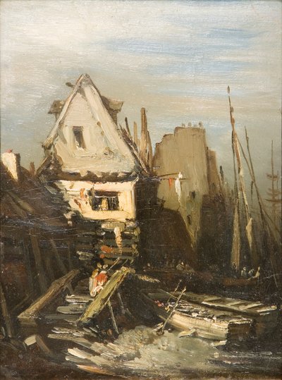 The Norman Port by Eugene Isabey