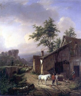 On the Way Home by Eugene Joseph Verboeckhoven
