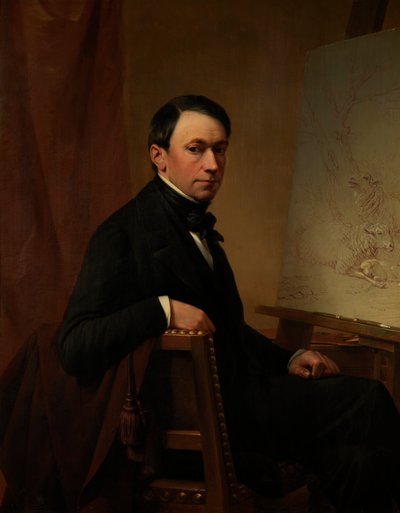 Self Portrait by Eugene Joseph Verboeckhoven