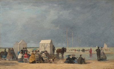 Bathing Time at Deauville by Eugene Louis Boudin