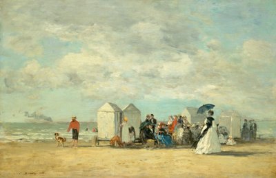 Beach Scene by Eugene Louis Boudin