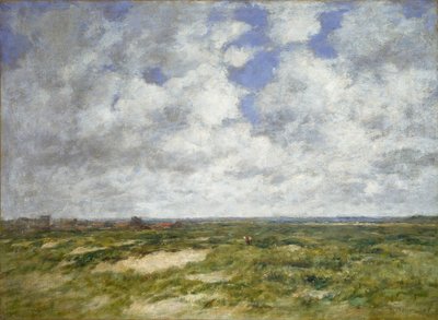 Berck, Cloudy Landscape by Eugene Louis Boudin
