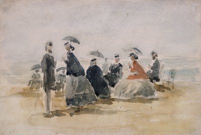 The Crinolines, 1865 by Eugene Louis Boudin