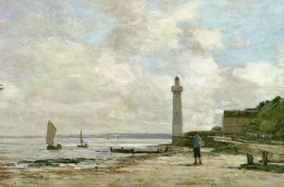 Lighthouse at Honfleur by Eugene Louis Boudin