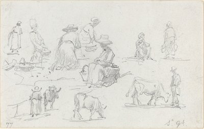 Peasants and Cows by Eugene Louis Boudin