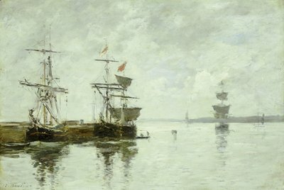 Port Scene, c.1880 by Eugene Louis Boudin