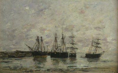 Portrieux, 1869 by Eugene Louis Boudin