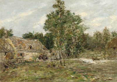 Saint-Cenery, the Mill by Eugene Louis Boudin