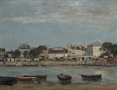 The Port of Trouville by Eugene Louis Boudin