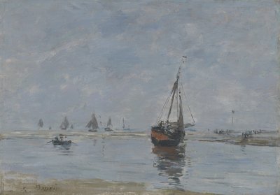 Trouville at Low Tide, c.1888-95 by Eugene Louis Boudin
